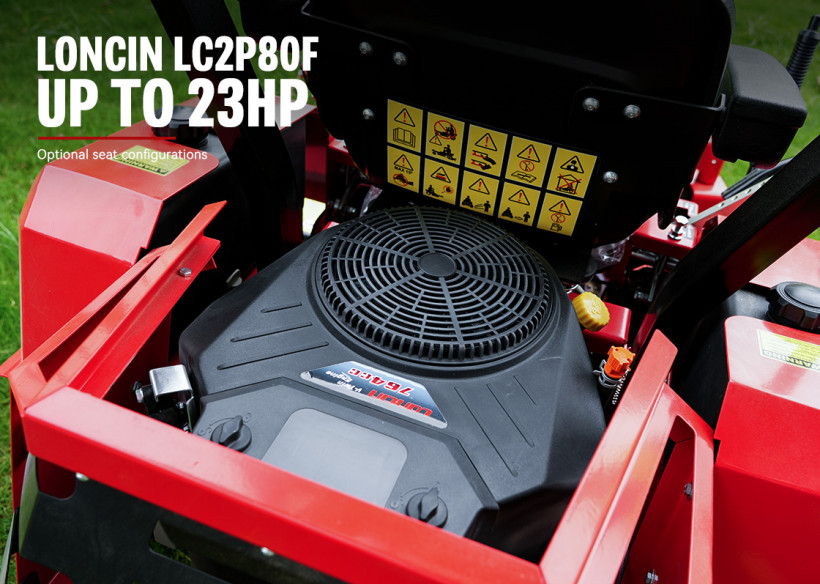 موتور Loncin LC2P80F 23 اسب بخار KUTTER-ZTR-50B-Pro