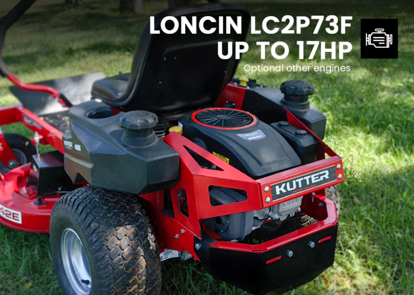 ゼロターン芝刈り機 ZTR-42E LONCIN LC2P73F 17馬力 Vツインエンジン 586cc EPA認証取得