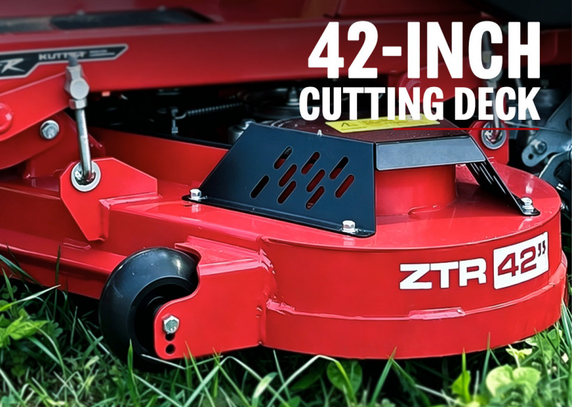 KUTTER-ZTR-42B型　42インチ切断デッキ　クローズアップ