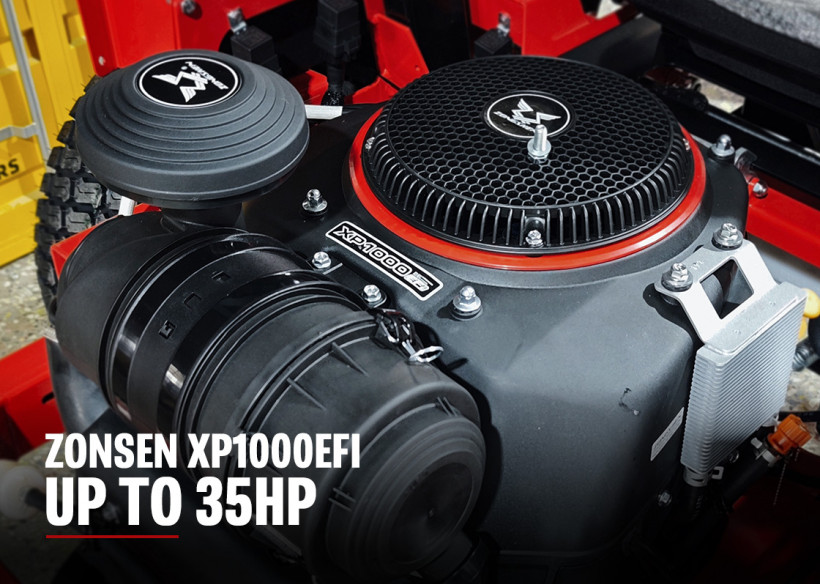 ztr-72c-ゾンセンXP1000EFI35馬力エンジンクローズアップ