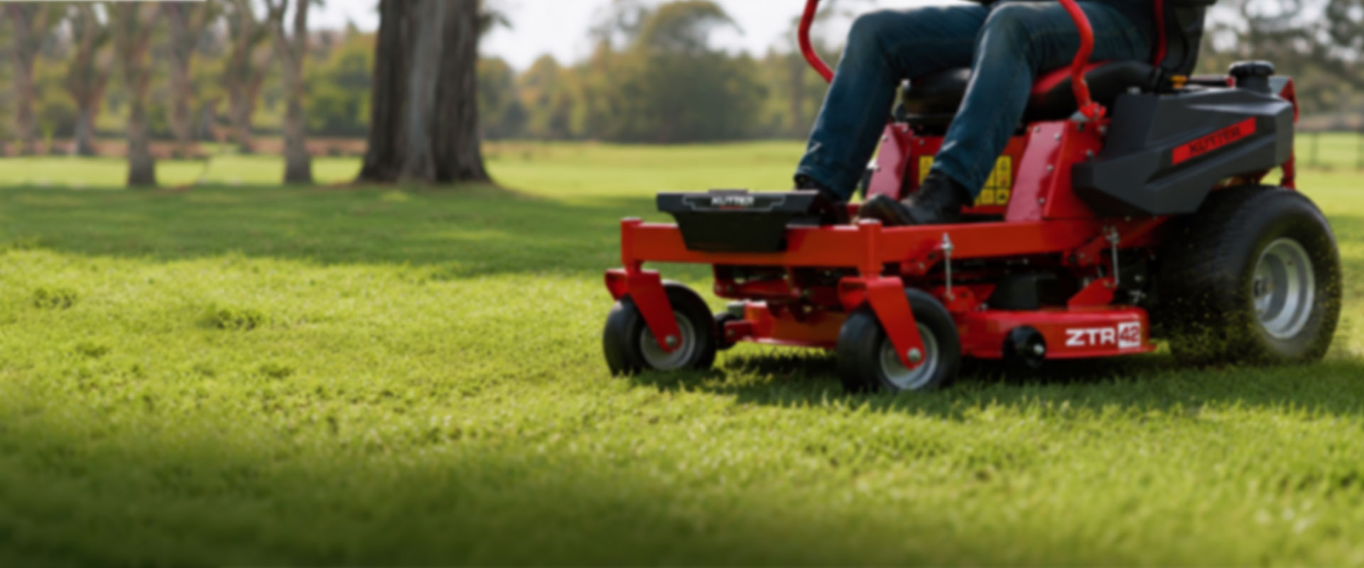 ZTR42E zero-turn mower on lawn