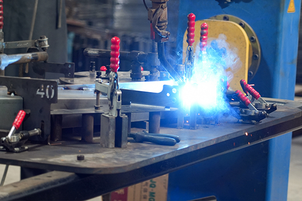 Robotic welding production line